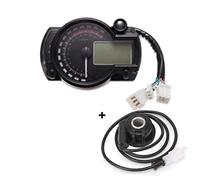 Jodriva 15000rpm Moto moderna Luce digitale LCD Tachimetro digitale Contagiri Contachilometri regolabile Moto 7 colori Contachilometri per moto(With Sensor-B)