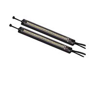 Jodriva 2 4 pz 36 Luce Indicatori di direzione for moto DRL Ambra Bianco Moto Lampeggiatore Anello Forcella Lampada Striscia Lampeggiante 12 V Spia luminosa per motocicletta(2pcs amber white)