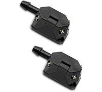 Jodriva 2 pezzi 4 vie tergicristallo auto getto di spruzzo ugelli lavavetri parabrezza anteriore braccio montato, ugello Ugello per riscaldamento parabrezza