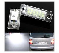 Jodriva 2 pezzi for CANbus 12V 18 s Lampada luci targa auto, for VW, for Transporter T5, for Caddy, for Touran, for Golf, for Passat, bianco 6000k Luce targa