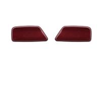 Jodriva 2 pezzi, for Subaru, for Forester, 2009 2010 2011 2012 Auto Paraurti Anteriore Lavafari Ugello Copertura Faro di Pulizia Borsette Cap Copriugello lavavetri paraurti anteriore(BLACK Red LH)