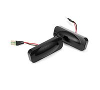 Jodriva 2 pezzi indicatori di direzione dinamici luce lampeggiante 12V luce di posizione laterale Streamer con luci laterali for auto Emark, for Opel, Omega B 2021 Spia luminosa per auto(Schwarz)