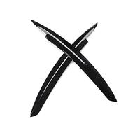 Jodriva 2 pz Auto Lunotto Posteriore Spoiler Laterale Ala Canard Canard Splitter Faro Anteriore Palpebra Trim, for Golf 6 MK6 GTI/GTR/GTD 2008-2013 Spoiler posteriore(Black Trim)