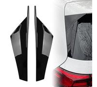 Jodriva 2x, for Golf, for 8 MK8 2020-2021 Lunotto posteriore Spoiler Ala laterale Trim Cover Decora in fibra di carbonio Nero lucido Spoiler posteriore(Glossy Black)
