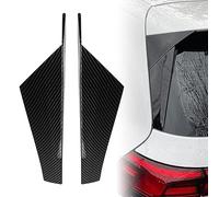 Jodriva 2x, for Golf, for 8 MK8 2020-2021 Lunotto posteriore Spoiler Ala laterale Trim Cover Decora in fibra di carbonio Nero lucido Spoiler posteriore(Carbon Fiber)