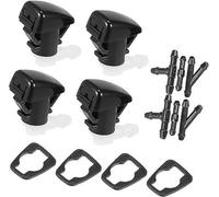 Jodriva 4 pezzi ugelli lavavetri anteriori for auto 68269108AA con 6 connettori, for Dodge, for Durango 2011-2019 Ugello per riscaldamento parabrezza