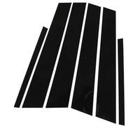 Jodriva 6 pezzi Copri montante finestrino portiera auto, Ford, for Focus, Berlina 2019-2023 Coprifinestrino per auto(BLACK A-black)