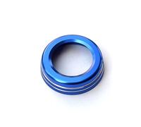Jodriva ABE GLA CIA GLE ML GL X164 X166 W251 W176 W245 W246 AMG Car Multimedia Manopola del volume Decorazione Anello di copertura Anello di finitura per pomello aria condizionata(Blue)