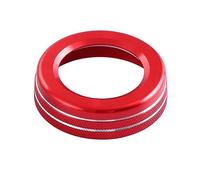 Jodriva ABE GLA CIA GLE ML GL X164 X166 W251 W176 W245 W246 AMG Car Multimedia Manopola del volume Decorazione Anello di copertura Anello di finitura per pomello aria condizionata(Rot)