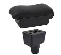 Jodriva Accessori auto, for Ford, for Ecosport, 2018-2021 Scatola bracciolo for auto Retrofit interno Scatola portaoggetti centrale Console Bracciolo per auto(BLACK B2 Black Line)