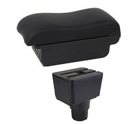 Jodriva Accessori auto, for Ford, for Ecosport, 2018-2021 Scatola bracciolo for auto Retrofit interno Scatola portaoggetti centrale Console Bracciolo per auto(BLACK C2 Black Line)