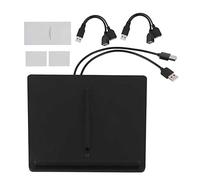 Jodriva Accessori for autoFit, for Tesla, modello 3 Moto 10W Wireless Charging Pad Caricabatterie for telefono da auto Doppia posizione Caricabatteria per auto(Schwarz)