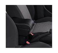 Jodriva Accessori for lo styling dell'auto, for Chevrolet, for Spark Scatola bracciolo for auto Scatola portaoggetti interna for console centrale Bracciolo Bracciolo per auto(BLACK B3 White Line 3usb)