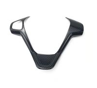 Jodriva Adesivo for telaio di copertura del pannello del volante in fibra di carbonio for auto, for Ford, for Fiesta MK7 2009-2017, for Ecosport 2012-2017 Adesivo per volante
