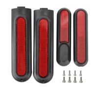 Jodriva Adesivo riflettente for mozzo ruota forcella anteriore, for Xiaomi, MI4 /4 Pro, parti for skateboard scooter elettrico posteriore Coperture laterali per monopattini elettrici(Rot)