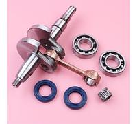 Jodriva Albero a gomiti a , for STIHL MS180 018 MS 180, Cuscinetto Paraolio Motosega Pezzo di ricambio Perno da 10 mm Kit cuscinetto albero motore motosega