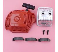 Jodriva Avviamento a strappo, for Husqvarna, 435 440 Silenziatore di scarico Bullone Coperchio superiore Clip fibbia Motosega Sostituzione Sostituisci parte utensile Kit silenziatore per motosega