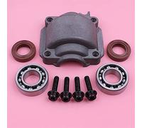 Jodriva Base del cilindro motore con 4 viti for bulloni, for STIHL MS180 MS170 018 017 MS 180 170, pezzo di ricambio for motosega Guarnizione cuscinetto manovella Kit cuscinetto albero motore motosega
