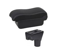 Jodriva Box bracciolo bracciolo console centrale, for NISSAN, for March, for Micra, K13 MK4 IV Auto portaoggetti console centrale Bracciolo per auto(BLACK C3 7 USB)