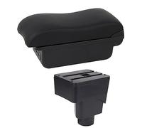 Jodriva Box bracciolo for auto Bracciolo for auto Console centrale Accessorio USB for auto, for Ford, for Ecosport, 2013-2017 Bracciolo per auto(BLACK C2 Black Line)