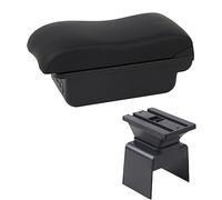 Jodriva Box bracciolo for auto Scatola portaoggetti for console centrale Car-styling con portabicchieri Accessori USB, for Peugeot, 307 Bracciolo per auto(BLACK C2 Black Line)