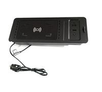 Jodriva Caricabatterie wireless for auto da 15 W, for Ford, for Explorer, for F-150, SVT Raptor 2017-2020 Adattatore di ricarica rapida for telefono Caricabatteria per auto