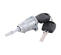 Jodriva Cilindro serratura portiera anteriore destra lato conducente con 2 chiavi, for Golf, Mk4, for Bora, for Fox Fabia New, for Beetle, for Transporter T5 1U0837168 Attuatore per serratura portiera