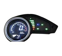 Jodriva Contachilometri digitale universale for motocicletta LCD misuratore tachimetro contagiri indicatori con luce notturna Contachilometri per moto