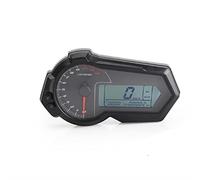 Jodriva Contachilometri universale for motocicletta da 1200 giri/min, contagiri digitale LCD UTV, tachimetro, calibro 2 4 cilindri N1-6 Contachilometri per moto(Speedometer only)