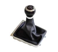 Jodriva Copertura del pomello cambio for auto a 5/6 velocità, for VW, for Passat, B6 2005 2006-2011 Telaio for stivale con ghetta custodia Kit Cuffia leva cambio(BLACK 5 Speed)