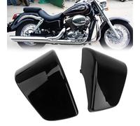 Jodriva Copertura laterale della batteria nera lucida for motocicletta, protezione carenatura Shadow ACE VT400 VT750 VT 400 750 1997-2003 Copertura laterale della batteria