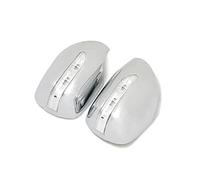Jodriva Copertura specchietto retrovisore laterale for auto in ABS cromato con luce, for Toyota, 2700 FJ120 Prado J120 2003-2009 Facelift Copertura per specchietto retrovisore auto