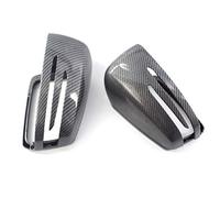 Jodriva Copri specchietti retrovisori, for, W204 E W212 W176 W246 CLS C218 GLA X156 ABS Fibra di carbonio Nero lucido Copertura per specchietto retrovisore auto(Carbon fiber)