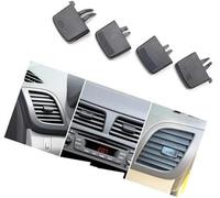 Jodriva Cruscotto Air Vent Kit di Riparazione Uscita Tab Clip Griglia Auto Aria Condizionata Clip, for Hyundai, for VERNA, for SOLARIS 2010-2016 Clip per bocchetta di ventilazione(BLACK Set of 4)