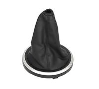 Jodriva CUFFIA CUFFIA CAMBIO TELAIO CROMATO OPACO, for Ford, for Fiesta, MK6 02-08 Copertura leva cambio POMELLO DEL CAMBIO Fusion Transit Connect Cuffia leva cambio(BLACK Gear boot)