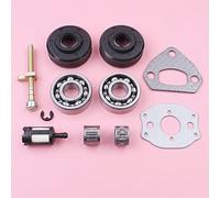 Jodriva Cuscinetto manovella Paraolio Tendicatena Tenditore Filtro carburante ad aghi, for Husqvarna 36 41 136 137 141 142, Parti for motoseghe Kit cuscinetto albero motore motosega