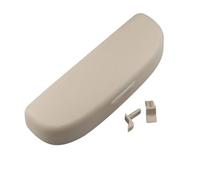 Jodriva Custodia for occhiali da sole in ABS for auto, for VW, for Touareg, 2018-2021, for Skoda, for Karoq, for KODIAQ, accessori for scatola porta occhiali da sole Portaocchiali da sole per auto(Bei