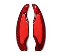 Jodriva Estensione del cambio in fibra di carbonio for volante auto rosso, for Cadillac, ATS ATS-L 2014 2015 2016 2017 Estensione del cambio al volante dell'auto