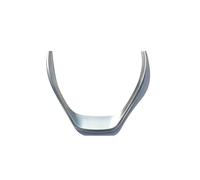 Jodriva For BMW, for Serie 3 F30 F31 F34 2013-2018, ABS Stile fibra di carbonio Interni Coprivolante for auto Cornice Cornice Modanature adesive Adesivo per consolle centrale(Silver)