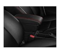 Jodriva For Chevrolet, for Niva Scatola bracciolo for auto Accessori for la modifica della scatola portaoggetti della console centrale for auto con USB Bracciolo per auto(BLACK A Style Red Line)