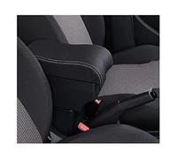 Jodriva For Chevrolet, for Spark Scatola bracciolo for auto Scatola portaoggetti interna for console centrale Bracciolo Accessori for auto-styling Bracciolo per auto(BLACK A3 White Line No Usb)