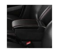 Jodriva For Chevrolet, Trax, Tracker 2013-2022 Scatola portaoggetti bracciolo Console centrale con ricarica USB Accessori auto Bracciolo per auto(BLACK H Black Red 4 Usb)