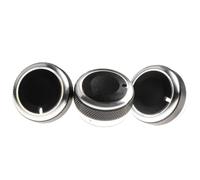 Jodriva For Ford, Focus 2 3, Mondeo, 3 eleganti manopole di controllo dell'aria condizionata for auto Manopola di controllo dell'aria condizionata per auto(Schwarz)