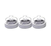 Jodriva For Ford, Focus 2 3, Mondeo, 3 eleganti manopole di controllo dell'aria condizionata for auto Manopola di controllo dell'aria condizionata per auto(Silver)