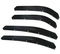 Jodriva For Jeep, Wrangler JL 2018-2022 4 pezzi strisce parafanghi larghezza passaruota passaruota decorazione ABS striscia decorativa Rivestimento passaruota