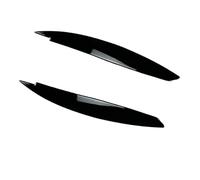 Jodriva For Serie 1 E81 E82 E87 E88 2008-2013, fari anteriori for auto, sopracciglia, palpebre, parti di rivestimento Adesivo per fari(Schwarz)