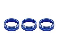 Jodriva For Skoda, Superb, KODIAQ, Octavia, A7 Auto Aria Condizionata Interruttore Manopola Trim Anello di Copertura Accessori Interni Anello di finitura per pomello aria condizionata(Model B,Blue)