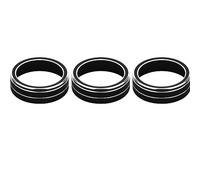 Jodriva For Skoda, Superb, KODIAQ, Octavia, A7 Auto Aria Condizionata Interruttore Manopola Trim Anello di Copertura Accessori Interni Anello di finitura per pomello aria condizionata(Model B,Schwarz)