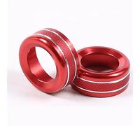 Jodriva For Toyota, 86, for Subaru, BRZ 2022 In Lega di Alluminio Auto Media Manopola Del Volume Anello di Copertura Trim Adesivo Accessori Auto Anello di finitura per pomello aria condizionata(Rot)