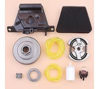 Jodriva Frizione Tamburo pignone Cerchio Filtro Aria Completo Carburante Tubo Pompa di adescamento Cuscinetto Motosega, for JONSERED, CS2137 CS2138 Tamburo Frizione Motosega